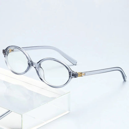 Small Fashion Oval Leopard Sunglasses Women Lovely Ins No Makeup Anti Blue Light Glasses Cute Decorative Computer Glasses 선글라