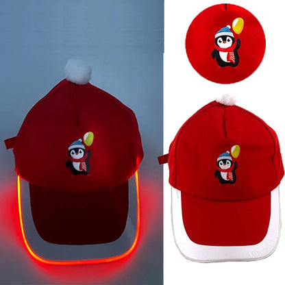 Gorra de béisbol luminosa LED de moda, gorra hip hop iluminada para bar y club, gorra fluorescente para hombre y mujer, accesorios para DJ, baile y disfraces