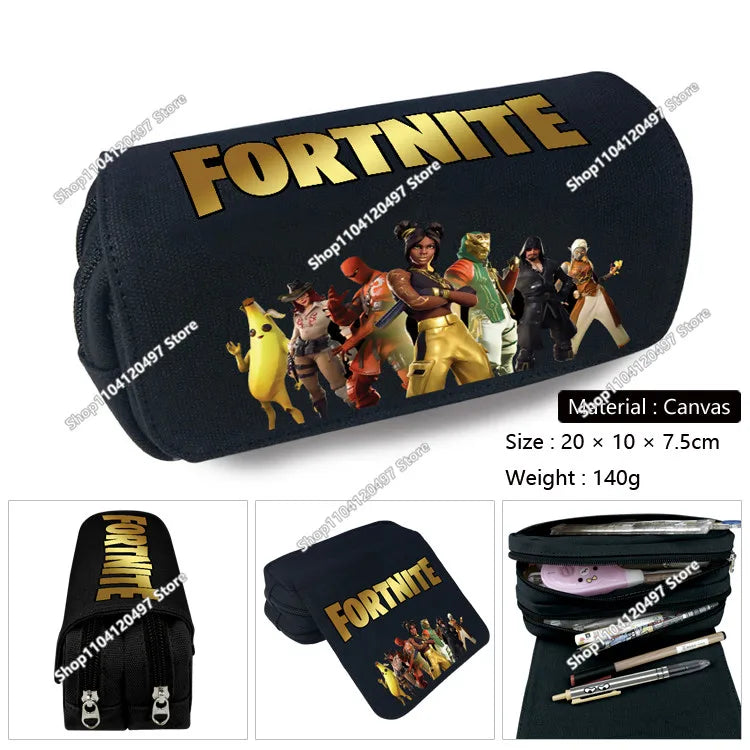 Fortnites Anime-Federmäppchen Kawaii-Stiftetasche mit großer Kapazität, wasserdichte tragbare Cosplay-Stiftetasche, Büro-Schreibwaren, Geschenkspielzeug