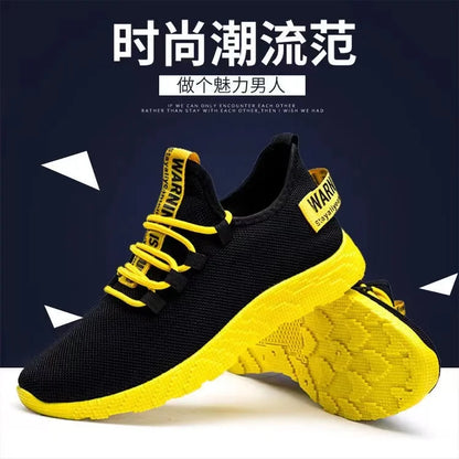 Heren sneakers, casual, lichtgewicht sportschoenen van mesh, zomers, voor heren, outdoor, zachte zool, ademend, comfortabel, modieus, trendy hardloopschoen