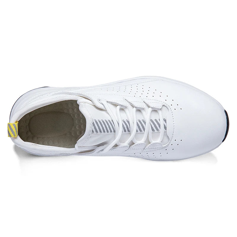Zapatos deportivos de golf para hombre impermeables de cuero de alta calidad, zapatos deportivos para competición de golf, zapatos formales para campo de golf, zapatos de entrenamiento para hombre