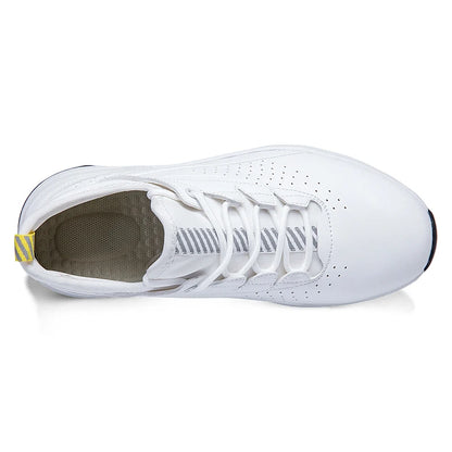 Zapatos deportivos de golf para hombre impermeables de cuero de alta calidad, zapatos deportivos para competición de golf, zapatos formales para campo de golf, zapatos de entrenamiento para hombre