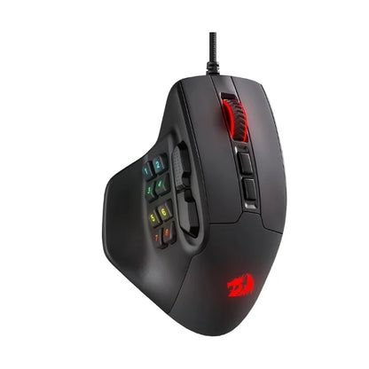 Rato Gaming MMO Redragon M811 Aatrox, 15 Botões Programáveis, Rato Gamer RGB com Fio e Design Ergonómico de Pegada Natural
