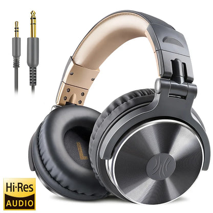 OneOdio Over Ear Headphones HiFi Studio DJ Headphones Wired Gaming Headset with Mic, Professional Monitor Headphones for PC, Phone & Music Production