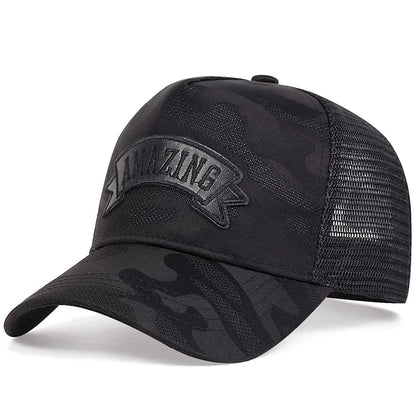 Czapki baseballowe unisex z niesamowitym haftem literowym – wiosna/lato, na świeżym powietrzu, z regulacją, czapki codzienne, czapki chroniące przed słońcem