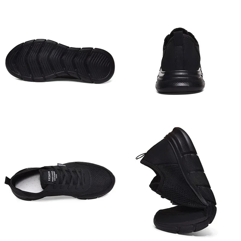Nouvelle maille hommes chaussures Lac-up chaussures décontractées hommes baskets respirant chaussures légères confortables Sport formateurs Zapatillas Hombre