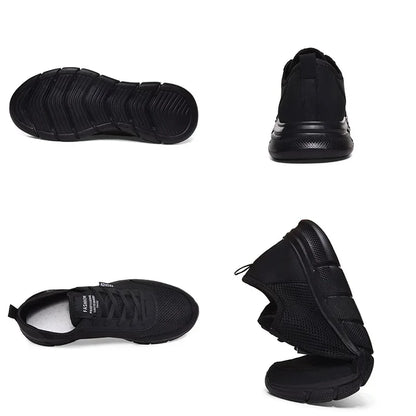 Nouvelle maille hommes chaussures Lac-up chaussures décontractées hommes baskets respirant chaussures légères confortables Sport formateurs Zapatillas Hombre