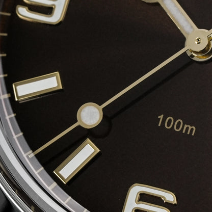 Relógio Watchdives WD1016 V3 37mm com movimento VH31 Sweep em aço inoxidável, safira de luxo, impermeável 100m, relógio para homem com caixa de oferta