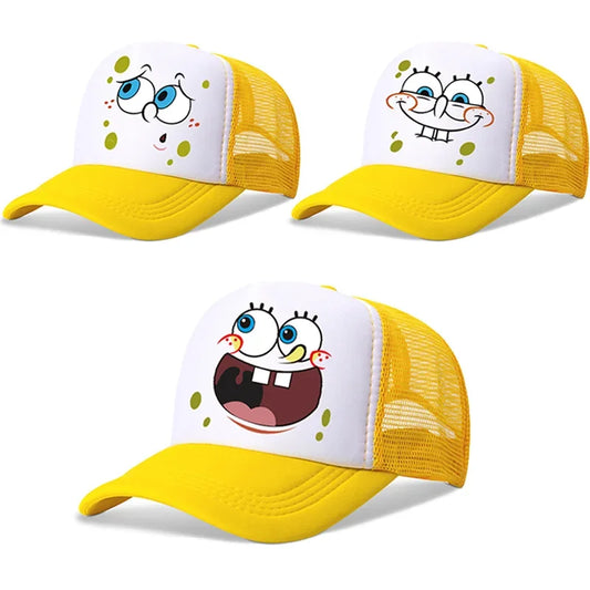 SpongeBobs SquarePants Baseball Cap Cartoon Anime Print Kids Adult Hat Summer Outing Athleisure Adjustable Sun Hats Fashion Gift