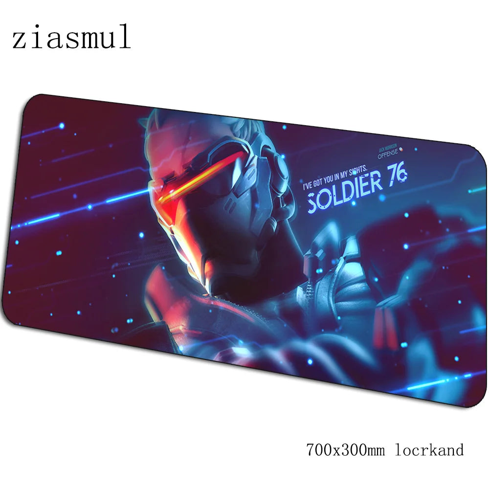 Mouse pad gamer Overwatch, superb mousepad gaming 70x30cm pentru PC și notebook, covoraș de birou pentru mouse, jocuri, design estetic, covoraș gamer, gamepad