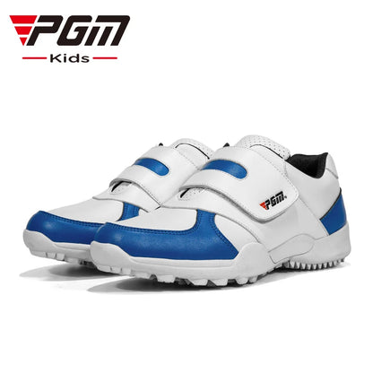 PGM Scarpe da golf per bambini e bambine, scarpe da ginnastica antiscivolo in pelle per l'outdoor, scarpe sportive per bambini XZ054