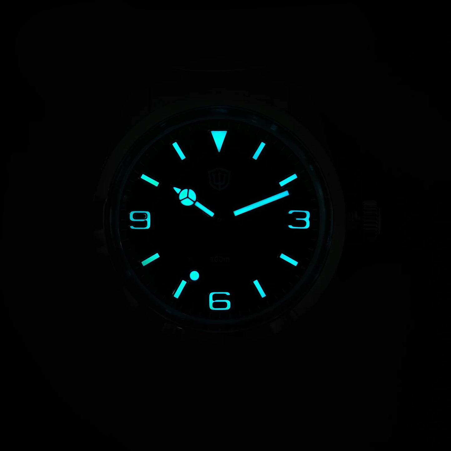 Relógio Watchdives WD1016 V3 37mm com movimento VH31 Sweep em aço inoxidável, safira de luxo, impermeável 100m, relógio para homem com caixa de oferta