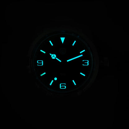 Relógio Watchdives WD1016 V3 37mm com movimento VH31 Sweep em aço inoxidável, safira de luxo, impermeável 100m, relógio para homem com caixa de oferta
