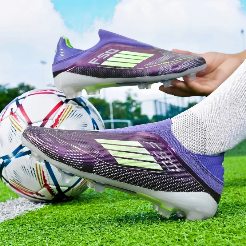 Chaussures de football pour hommes, crampons pour terrain synthétique, antidérapantes, résistantes à l'usure, respirantes, légères, pour entraînement sur gazon artificiel en extérieur.