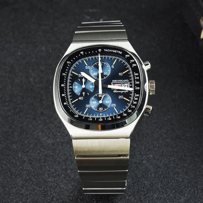 Hruodland New 2025 New 0S00 Retro Men's Quartz Chronograph Sapphire Stainless Steel Waterproof 5Bar Luminous C3 Men's Watch