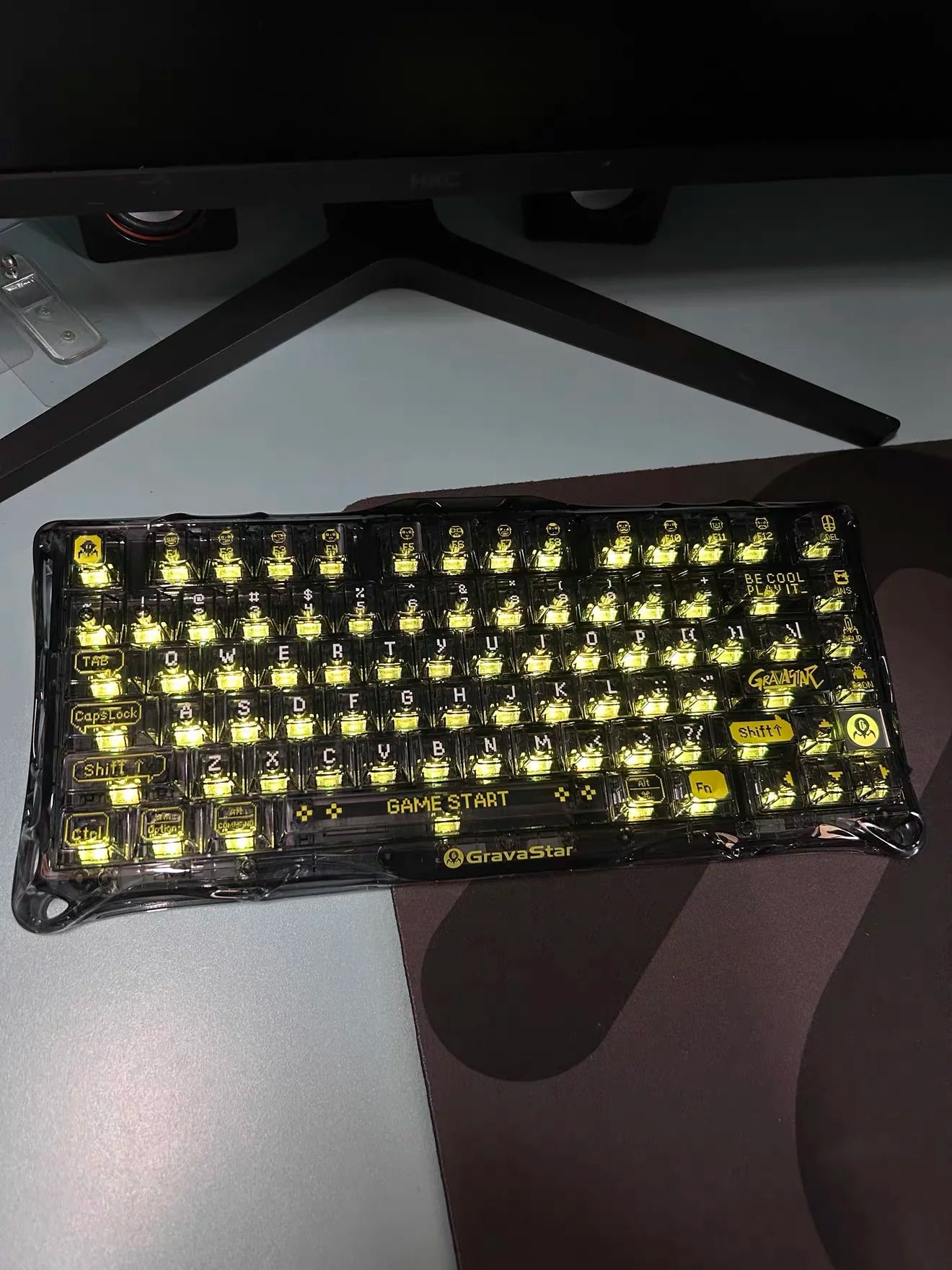 Gravity Planet K1 LITE Wireless Bluetooth Wired Tri-mode Mechanical Keyboard with Backlight for Office, Gaming and General Use
