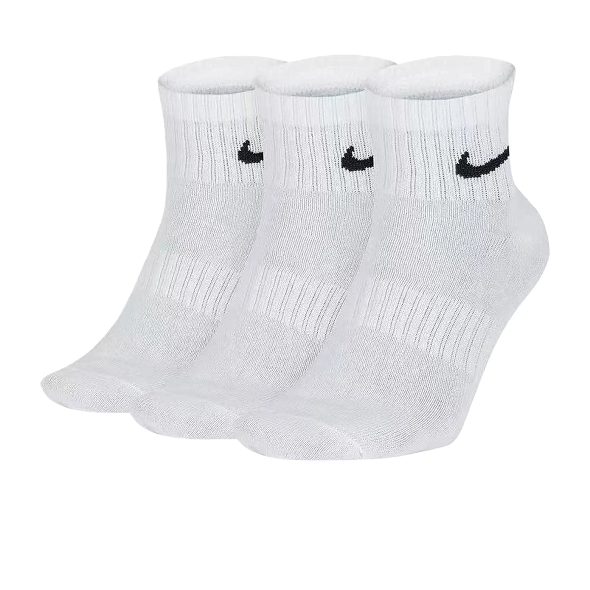 Skarpety Nike Skarpety koszykarskie Nike z podgrubioną stopą Długie skarpety sportowe z technologią Dri-FIT zapewniającą oddychalność, zestaw 3 par SX7667-100