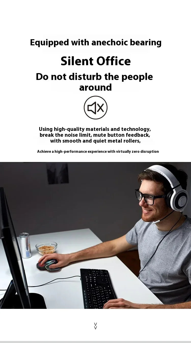 Acer Omr225 Gamer Mouse 3mode Bluetooth Wireless Mouse Dual Scroll Ergonomic Mouse Custom Programming Gaming Mice Office Mouses