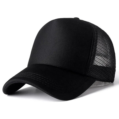 Unisex Cap Casual Plain Mesh Baseball Cap Adjustable Snapback Hats For Women Men Hip Hop Trucker Cap Streetwear Dad Hat