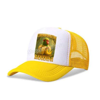 Italian Brainrot Baseball Caps Funny Anime Printed Tung Tungtung Sahur Sunny Hats Summer Adjustable Famliy Headdress Cap Gifts