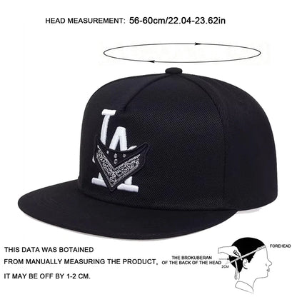 Unisex Los Angeles Embroidery Hip-hop Hats Spring Autumn Outdoor Adjustable Casual Baseball Caps Trucker Caps Sunscreen Hat