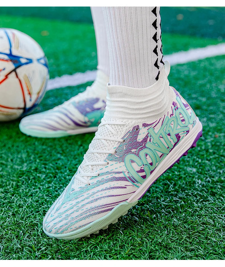 Muške i ženske kopačke za nogomet na otvorenom, protuklizne kopačke za nogometni teren, ultralagane tenisice za futsal TF/FG, nogometne tenisice s čepovima