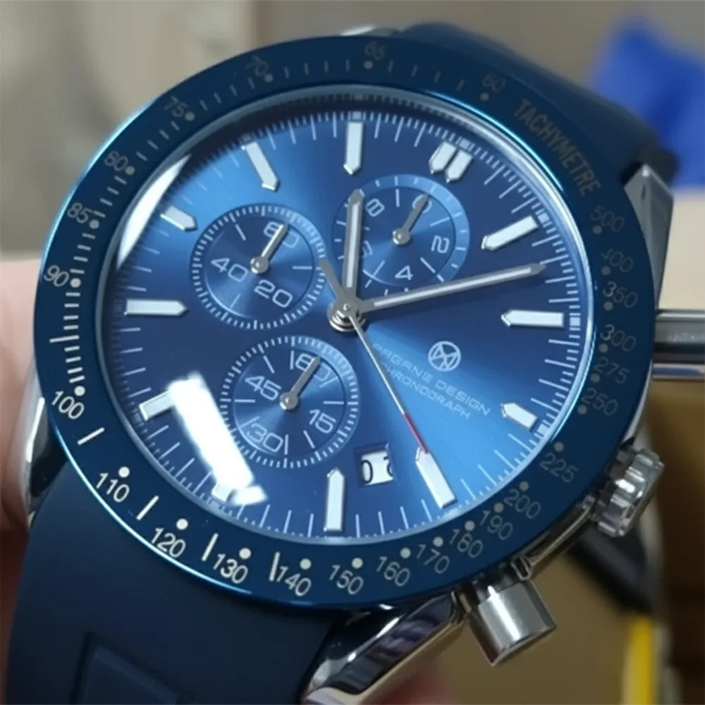 PAGANI DESIGN 45MM 2026 Herren-Quarzuhr 30M wasserdicht Luxus-Business Edelstahl Relogio Masculino 5140