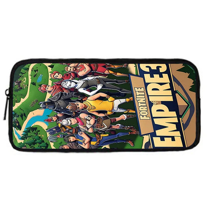 Klassisches FortniteS-Schulrucksack-Set für Kinder mit Lunchtasche und Federmäppchen, große Kapazität, für Jungen und Mädchen, ideales Geschenk