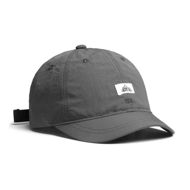 Schnelltrocknende Sommer-Baseballkappe für Damen und Herren – Leichte, wasserdichte Sportmütze aus atmungsaktivem Nylon – Laufkappe mit verstellbarem Riemen für Outdoor-Aktivitäten