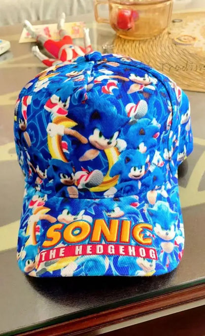 Shadow the Hedgehog 3D baseball cap for adults and children Sonic Amy Tails Knuckles printed flat edge ducktongue sun hat gifts