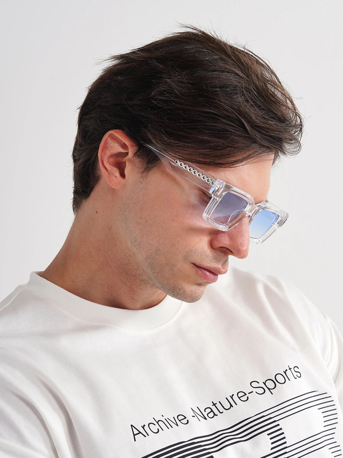 Ruiao 2026 retro black designer sunglasses vintage for women luxury square rectangular man UV400 Propionate insert pin eyewear