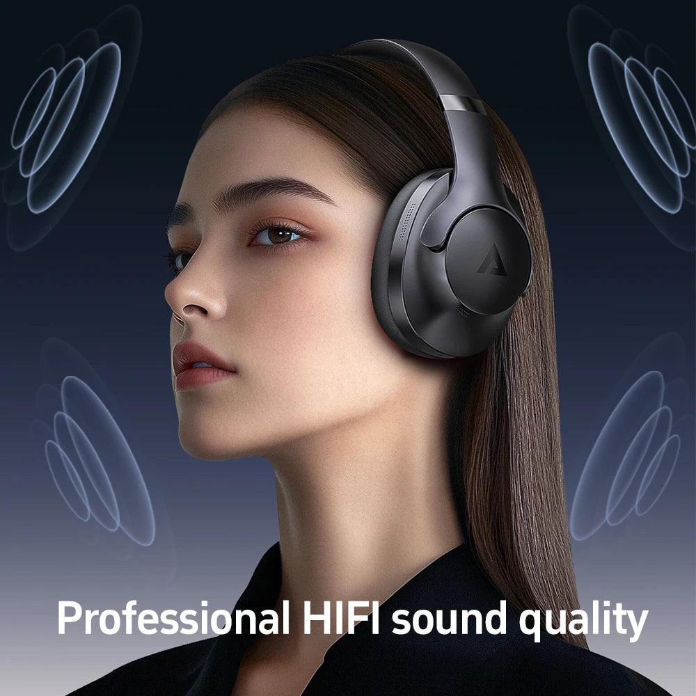 ACEFAST Original H4 ANC suppression Active du bruit sans fil HiFi casque 40MM haut-parleur sur l'oreille Bluetooth 5.3 musique HiFi écouteurs