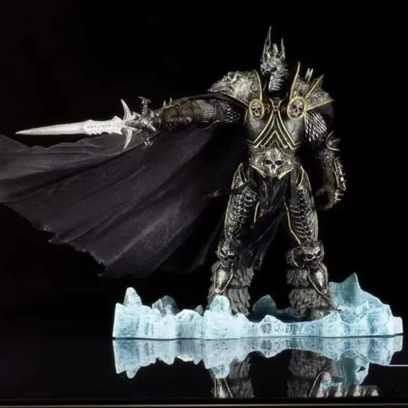 36 cm-es World of Warcraft játék-kiegészítők 7. Lich King Illidan Stormrage anime figura modell asztali dekoráció ajándékok játékok gyerekeknek