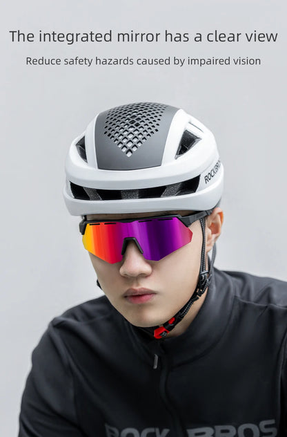 ROCKBROS Bike Glasses Polarized Men Women Bicycle Glasses 4Lens MTB Road Cycling Eyewear Glasses With Myopia Frame Sunglasses