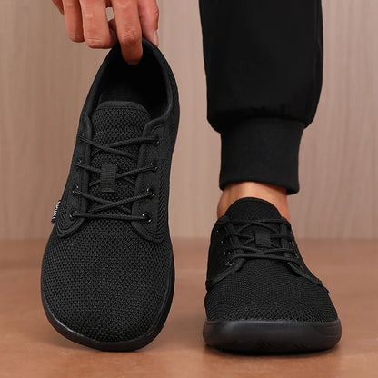 Atmungsaktive Sommer-Flachschuhe für Damen, leichte Mesh-Schuhe, bequeme Wanderschuhe, Herren-Schuhe für breite Füße, weiche Sohle, Freizeitkleidung, Barfuß