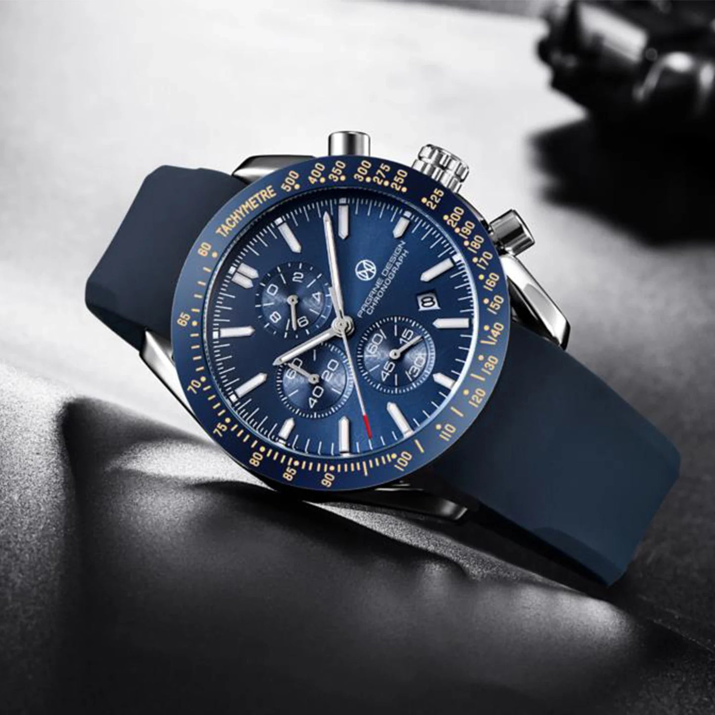 PAGANI DESIGN 45MM 2026 Herren-Quarzuhr 30M wasserdicht Luxus-Business Edelstahl Relogio Masculino 5140