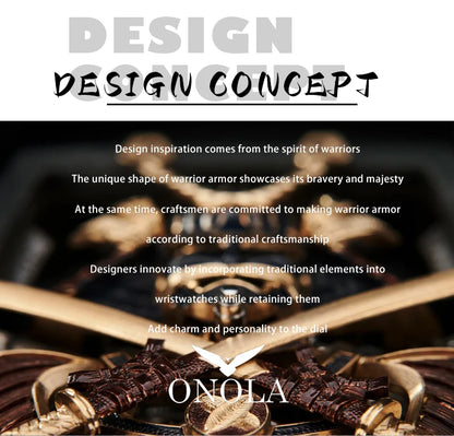ONOLA Luxury Men Automatic Mechanical Watch Waterproof Watch Luminous Barrel Shape Military Sports Wristwatch Relogios Masculino