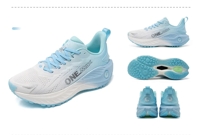 ONEMIX Casual Παπούτσια Τρεξίματος, Διαπνέοντα Καλοκαιρινά Παπούτσια Jogging για Άνδρες, Ελαφριά Παπούτσια Γυμναστηρίου για Γυναίκες, Ανδρικά Outdoor Αθλητικά Παπούτσια με Αντικραδασμική Προστασία
