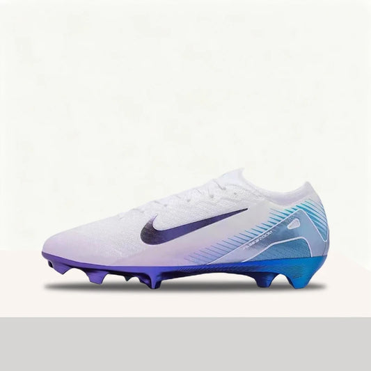 Nike Mercurial Vapor 16 Elite LV8 – Mjuka, andningsbara, mångsidiga, slitstarka och dämpade fotbollsskor för män – Vit/Blå HV4887-100