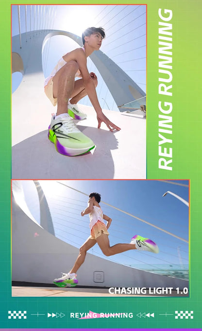 IRUNSVAN Marathon Full Length Carbon Plate Running Shoes Men Cushion Shock Absorbent Triple Rebound Outdoors Road Sports Shoes