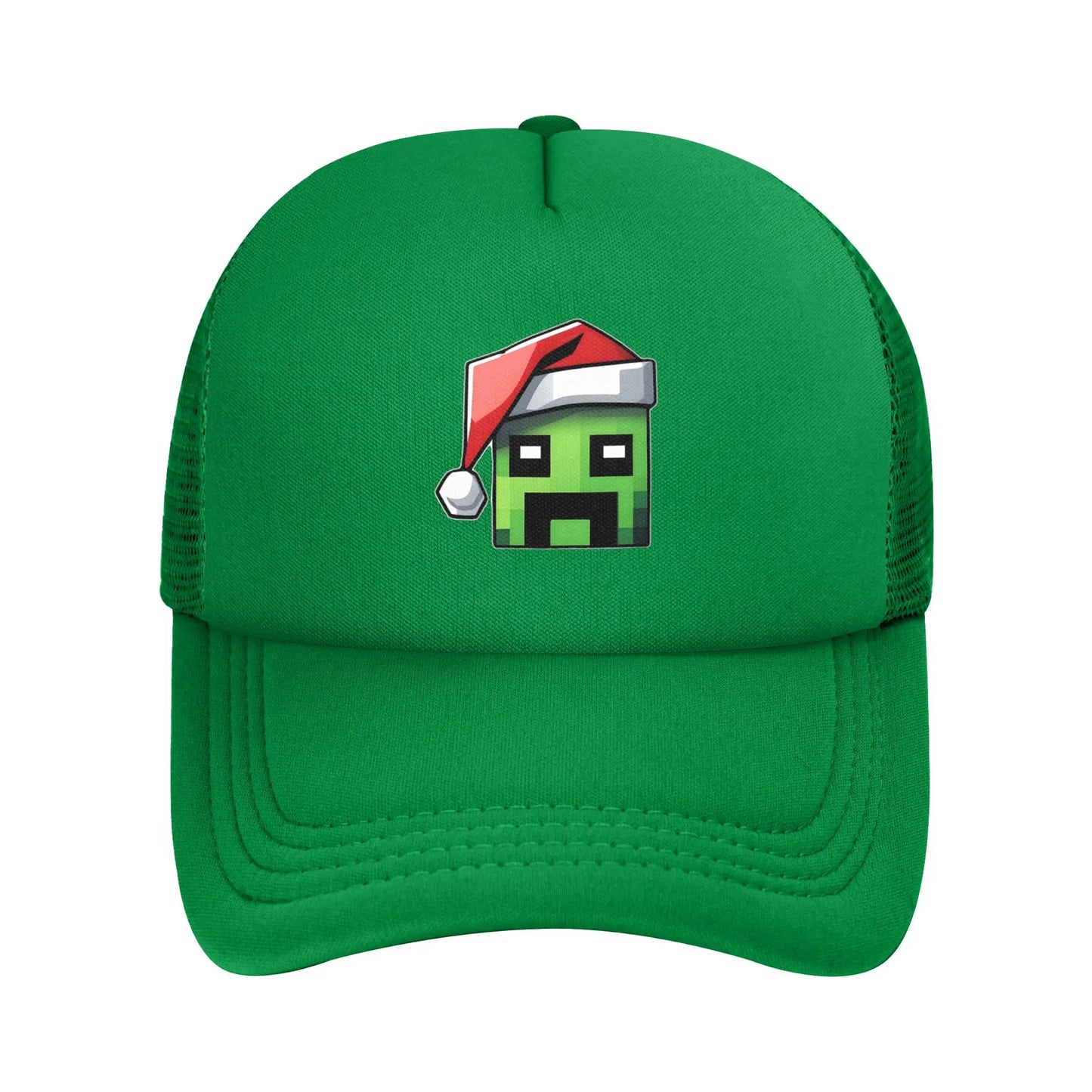 Adult Creepers Zombie Hostile Mob Character Trucker Cap Mesh Baseball Caps Polyester Hat Sun Caps Adjustable Golf Hats Summer