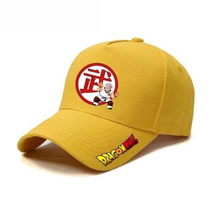 Czapka z daszkiem Dragon Ball Master Roshi Son Goku – kreatywny nadruk z literami z anime o wysokiej wartości, unisex, codzienna, uniwersalna czapka baseballowa