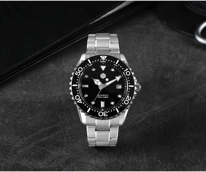 San Martin New 40-44mm Luxury Men's Diver Watch Classic High Quality NH35 YN55 Automatic Mechanical Sapphire BGW-X1 20Bar SN0009