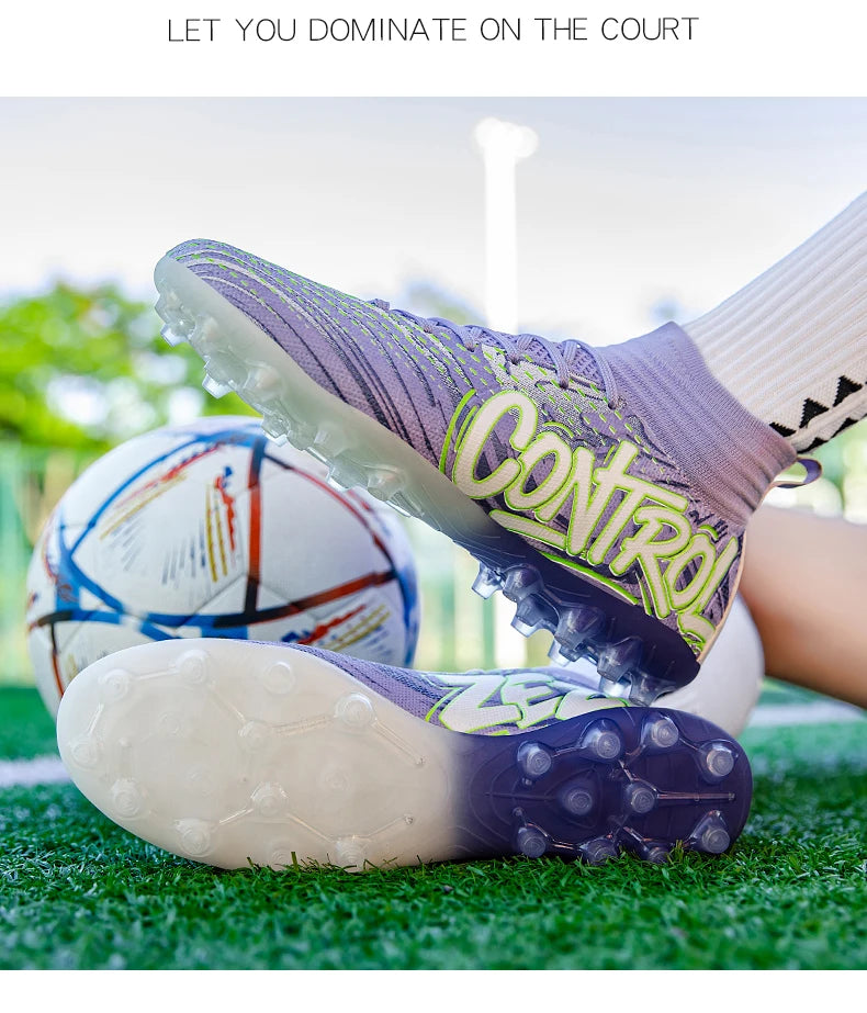 Muške i ženske kopačke za nogomet na otvorenom, protuklizne kopačke za nogometni teren, ultralagane tenisice za futsal TF/FG, nogometne tenisice s čepovima
