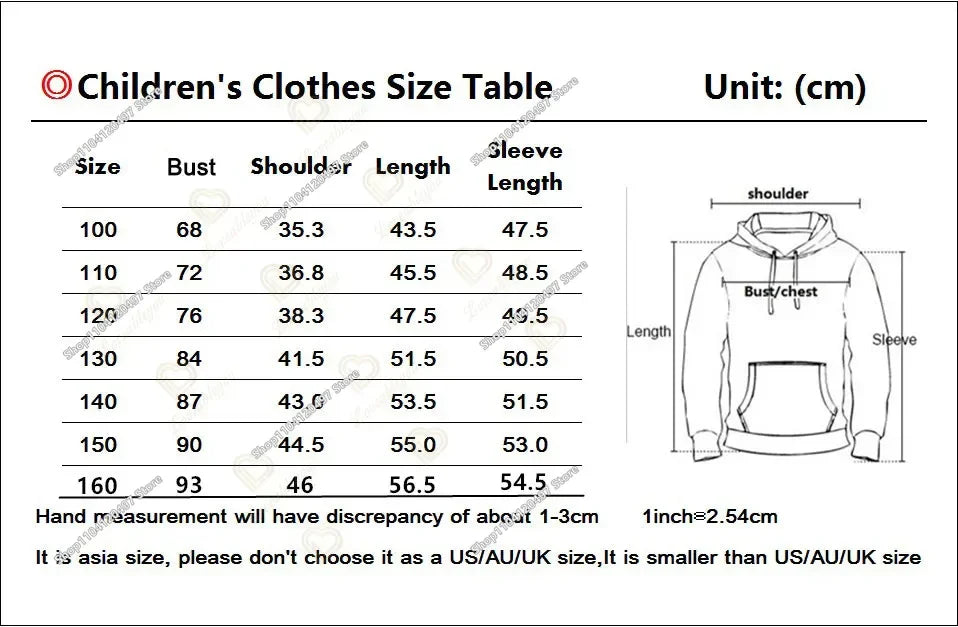 Boys and Girls Hoodies Fortnite Children's Pullover 3D Printed Hoodies Battle Royale Men's Hoodies Autumn Fashion Kids Clothing