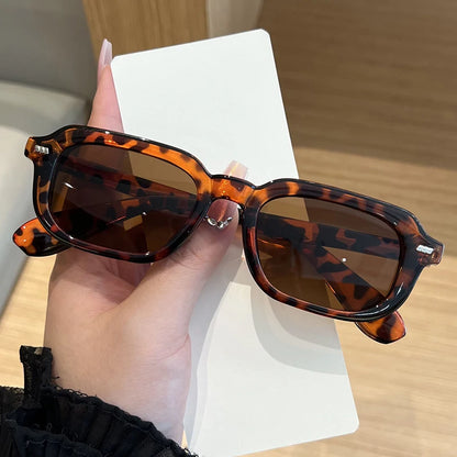 2pcs Fashion Small Square Women Luxury Brand Sunglasses Retro Designer Men Trending Multi Color Sun Glasses Shades UV400