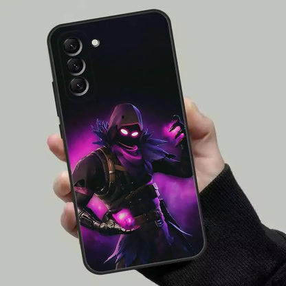 M-Midas F-Fortnite калъф за телефон за Samsung Galaxy A13,A21s,A22,A31,A32,A52,A53,A71,A80, мек черен кейс
