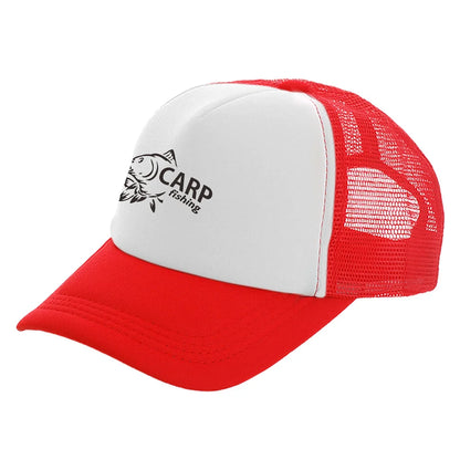 Șepci de camionagiu pentru bărbați cu imprimeu amuzant cu pește crap, șapcă de baseball pentru pescuit, șepci unisex din plasă pentru vară, model MZ-169
