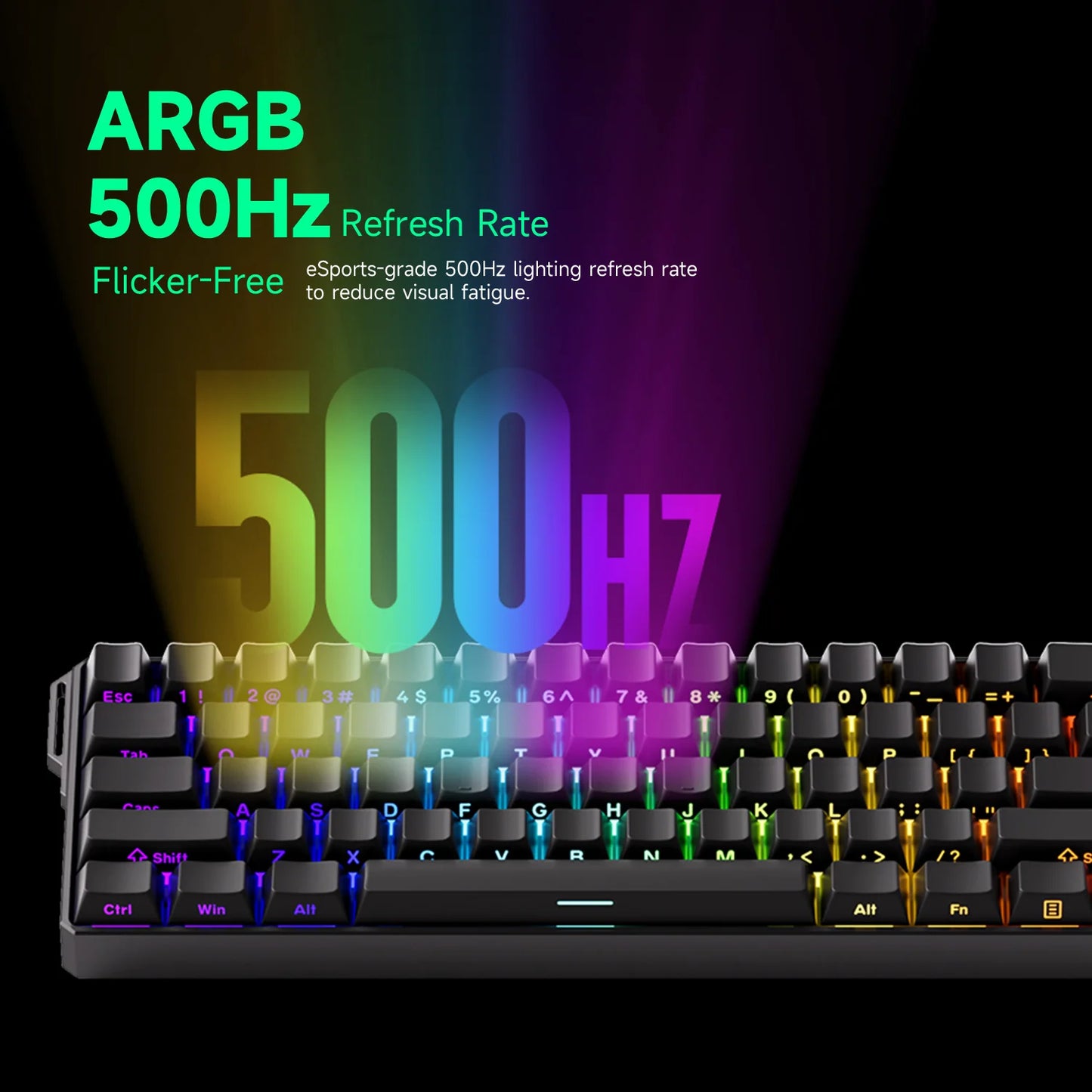 Teclado gaming mecánico Akko MonsGeek FUN60 Ultra con interruptores magnéticos 60%, Rapid Trigger, 8K HE/TMR, teclado gamer personalizado de aluminio