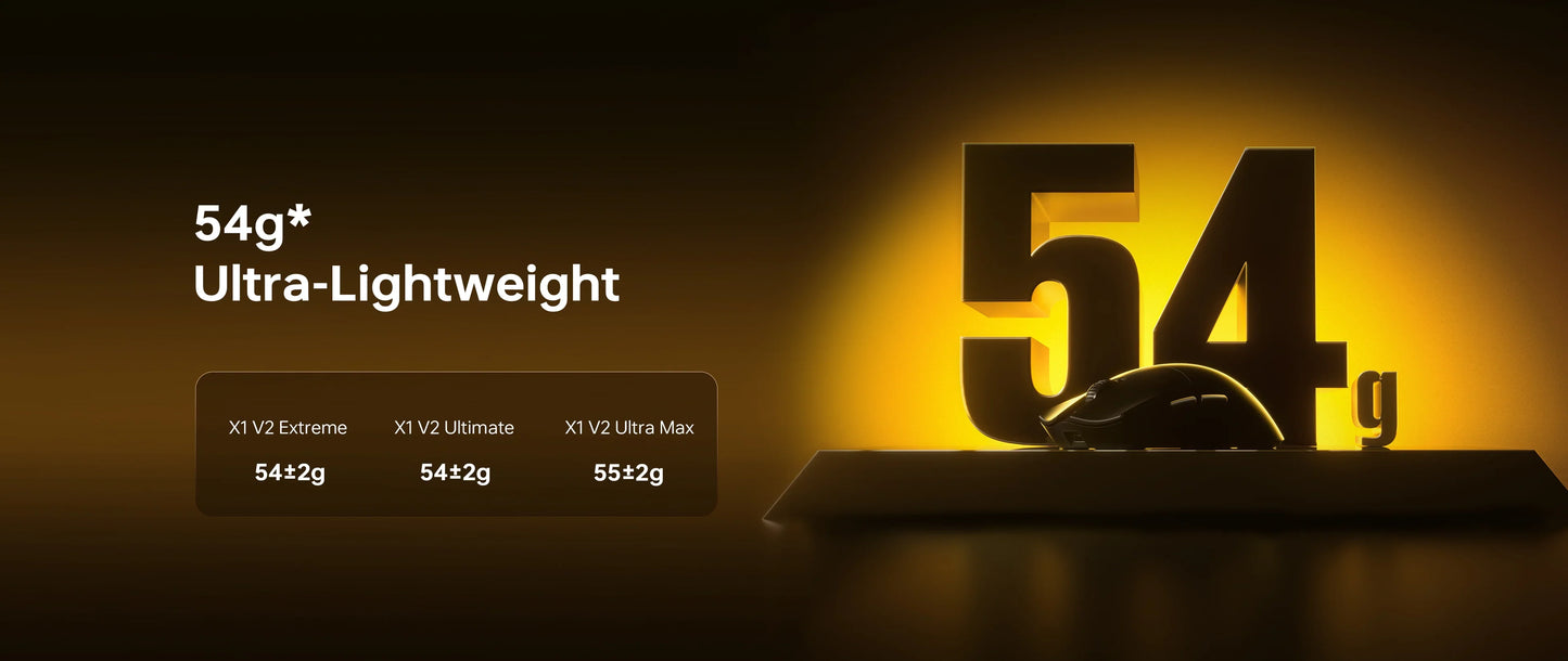 ATK Blazing Sky X1 V2-serien trådlös mus med dubbla lägen Paw 3950ultra 8k återrapporteringsfrekvens anpassad ergonomi e-sport gaming kontorsmus